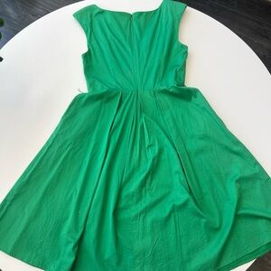 Green cotton sateen Jessica Simpson dress
